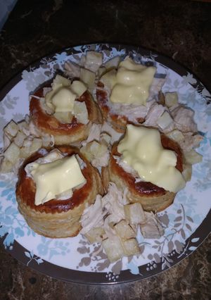 صورة لوصفة فلوفون بالدجاج و الجبن 😋
