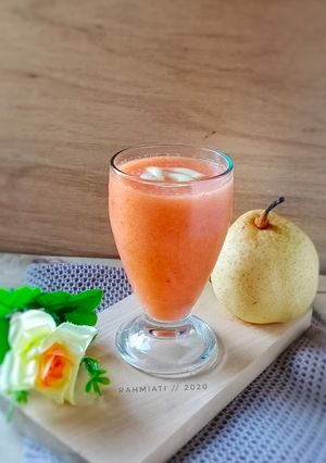 Foto resep Jus Pir, Kurma dan Wortel