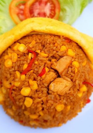 Foto resep Nasi goreng jagung