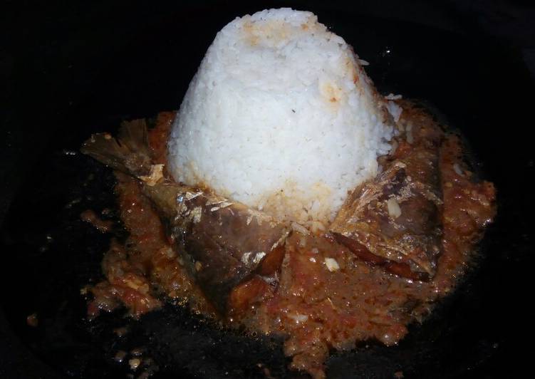 Easiest Way to Prepare Homemade Rice and fish curry