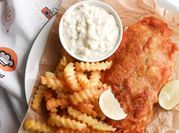 Gambar fish and chip saos tartar
