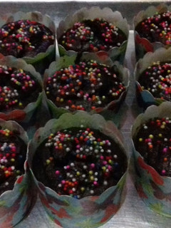 Foto resep Chocolate custard muffin