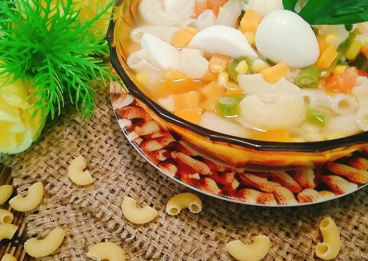 Cara buat Sup Makaroni special yang enak dan Mudah Dibuat