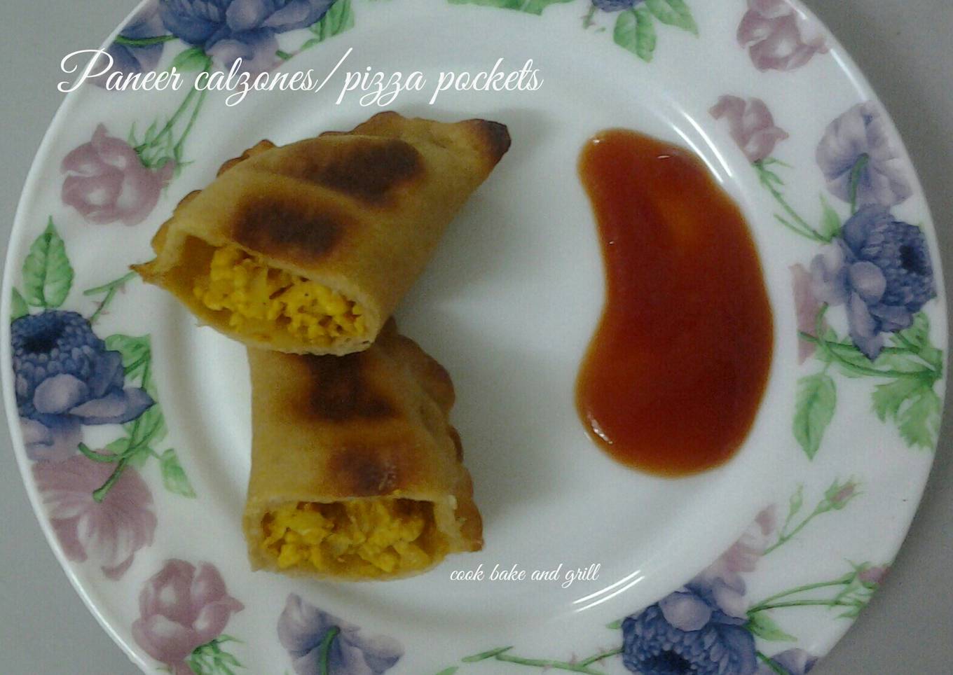 Calzones with wheat-flour dough