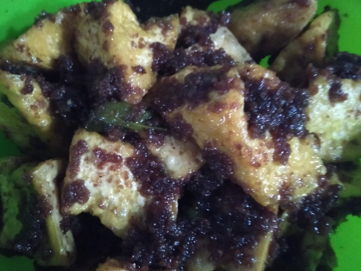 Wajib coba! Resep membuat Tahu bumbu sate☺  enak