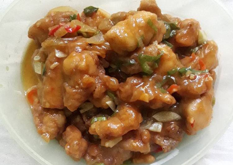Resep Ayam Crispy Saos Pedas, Lezat