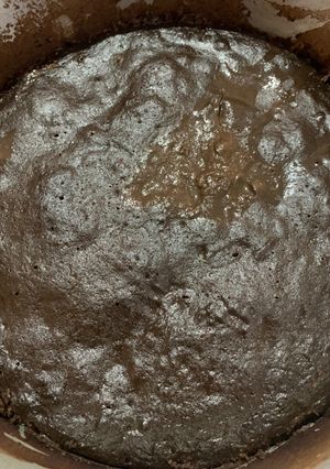 A picture of Steamed chocolate cake with jaggery.