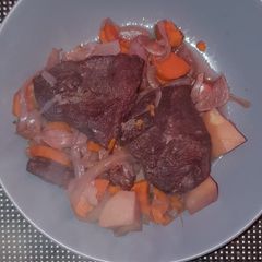 A picture of Pressure cooked geese breast.