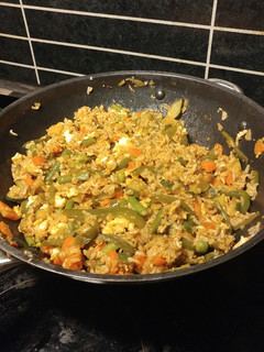 Zöldséges sült rizs recept fotója