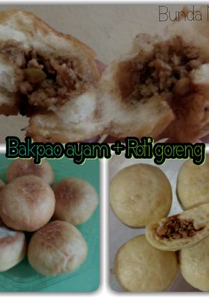 Foto resep Bakpao ayam + roti goreng