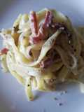 Tagliatelle tartufate con speck croccante 🥓🍄😋