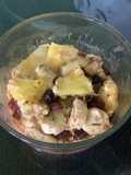 Baked oatmeal (pineapple and banana)