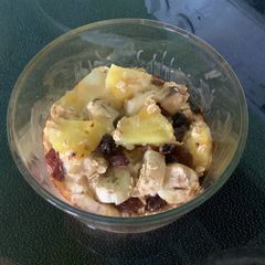 Baked oatmeal (pineapple and banana) A picture of Baked oatmeal (pineapple and banana).