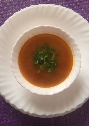 صورة لوصفة شوربة لسان طير