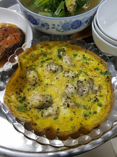 Hình của món Hàu chiên trứng.