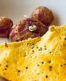 Omurice gấu đắp chăn trứng