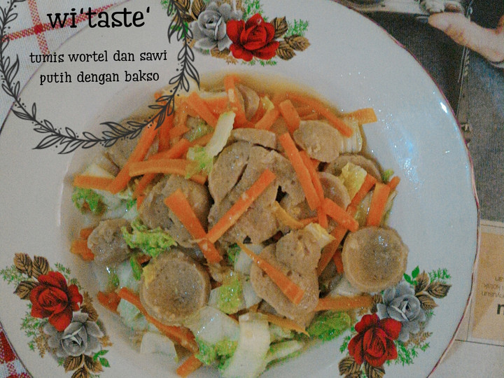 Resep Tumis wortel dan sawi putih dengan bakso, Menggugah Selera