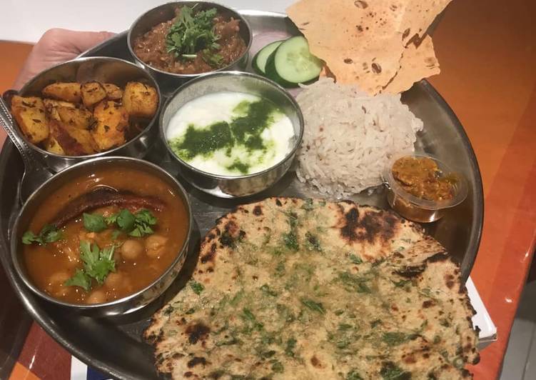 Jow and Radish leaves Parantha