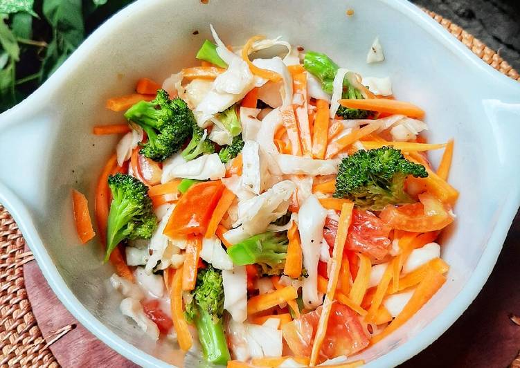 Langkah Mudah untuk mengolah Salad Sayur Simpel 3 Anti Gagal