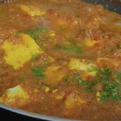A picture of Kadhai paneer in dhaba style.