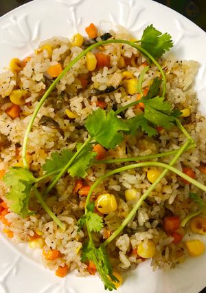 Hình của món Cơm chiên cá mặn.