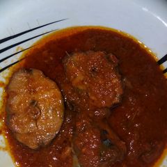 A picture of Fish stew.