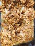 Pork chops with apples and stuffing