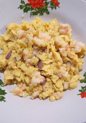 Foto resep Orak Arik Telur Udang