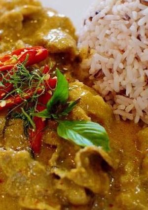 A picture of Panang Beef Curry.