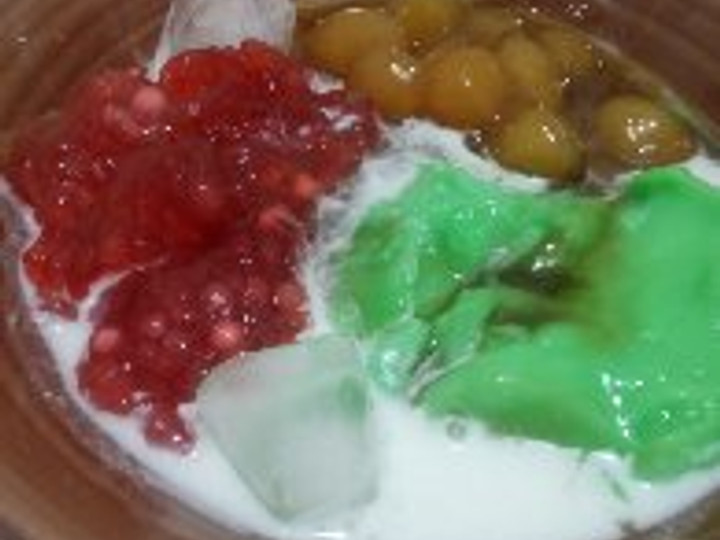 Langkah Mudah untuk Membuat Es bubur sumsum candil mutiara yang Lezat Sekali