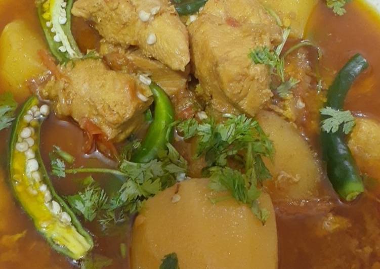 Steps to Make Award-winning Chicken aloo