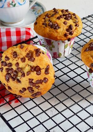 Foto resep 29. BANANA CUP CAKE with Choco chips