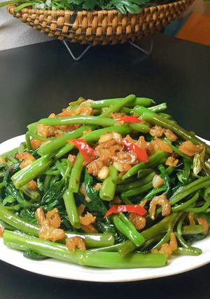 Hình của món Rau muốn xào cay kiểu Thái.