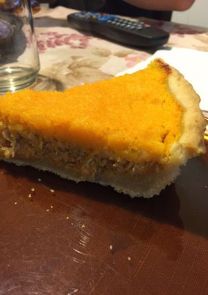 Una foto de Tarta de merluza y atún