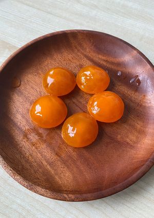 Hình của món Trứng muối cấp tốc.