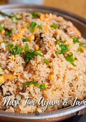 Foto resep Nasi Tim Ayam & Jamur