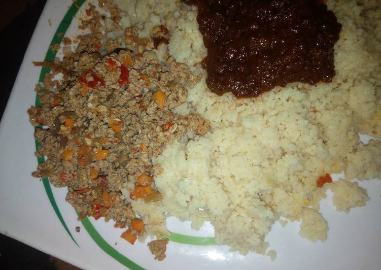 Step-by-Step Guide to Prepare Homemade Couscous with scramble egg
