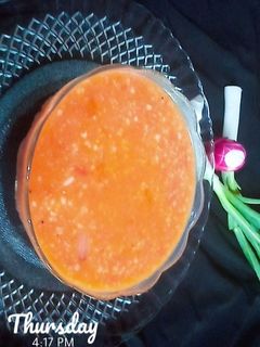 صورة لوصفة شوربة الشوفان بالصلصه