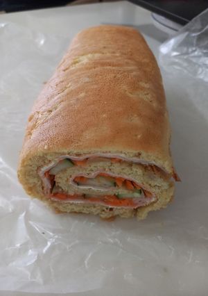 Una foto de Arrollado salado sin gluten