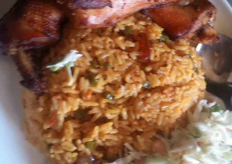 Fried rice an chicken