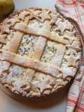 Crostata ricotta e pere con gocce di cioccolato