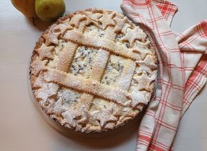 Foto di Crostata ricotta e pere con gocce di cioccolato