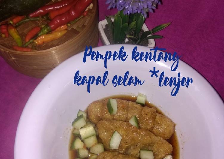 Pempek kentang kapal selam" lenjer