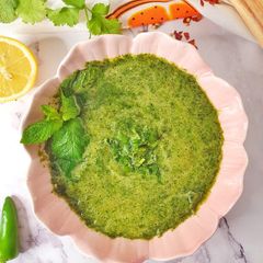 A picture of Coriander & mint dip.