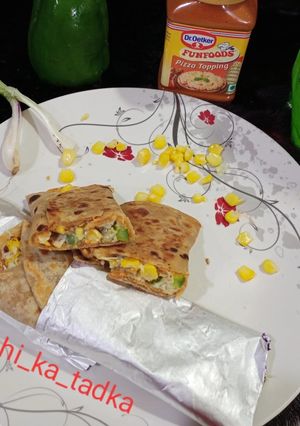 માયો કોર્ન વેજીસ ફ્રેન્કી (Mayo Corn Veggies Frankie Recipe In Gujarati) રેસીપી મુખ્ય ફોટો