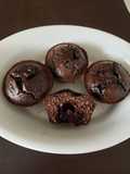 Muffins de chocolate y mora low carb