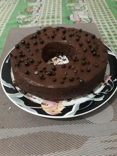 Una foto de Budín de bananas con chips de chocolate