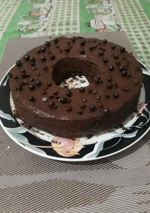 Una foto de Budín de bananas con chips de chocolate