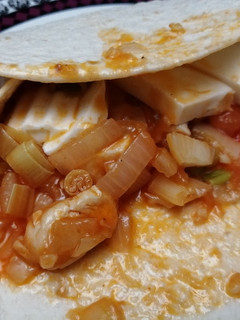 Una foto de Fajita improvisada
