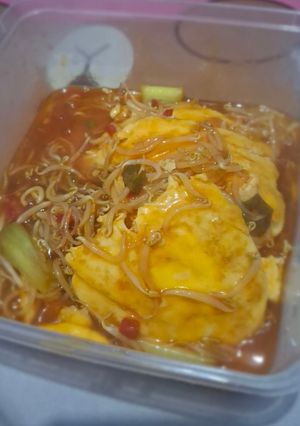 Foto resep Telur Ceplok Tauge Asam Manis